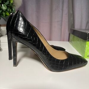 Sam Edelman Croc Embossed Heels - 9